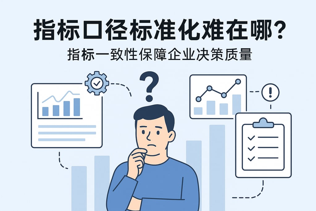 指标口径标准化难在哪？指标一致性保障企业决策质量