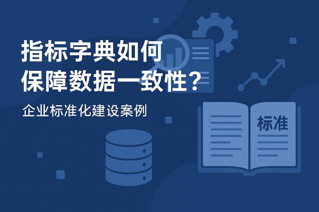 指标字典如何保障数据一致性？企业标准化建设案例