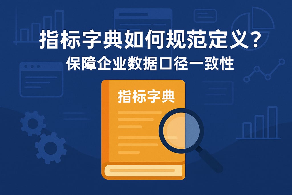 指标字典如何规范定义？保障企业数据口径一致性