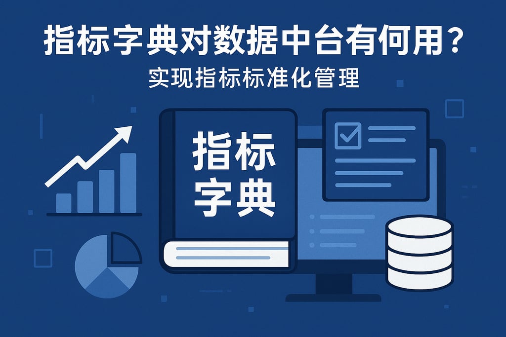指标字典对数据中台有何作用？实现指标标准化管理