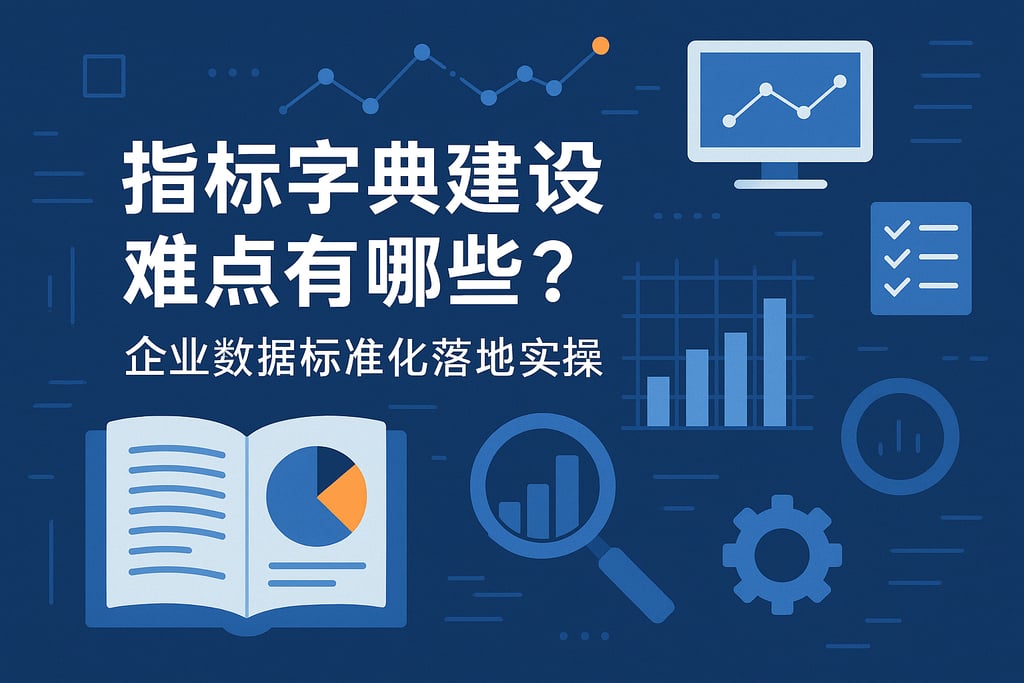 指标字典建设难点有哪些？企业数据标准化落地实操