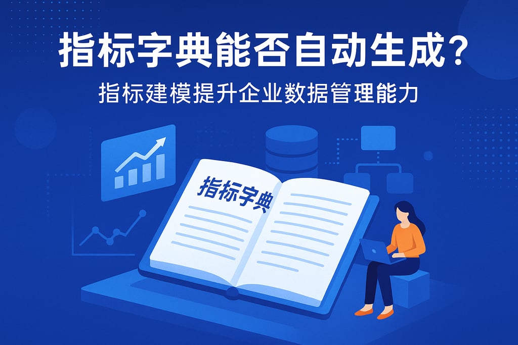 指标字典能否自动生成？指标建模提升企业数据管理能力