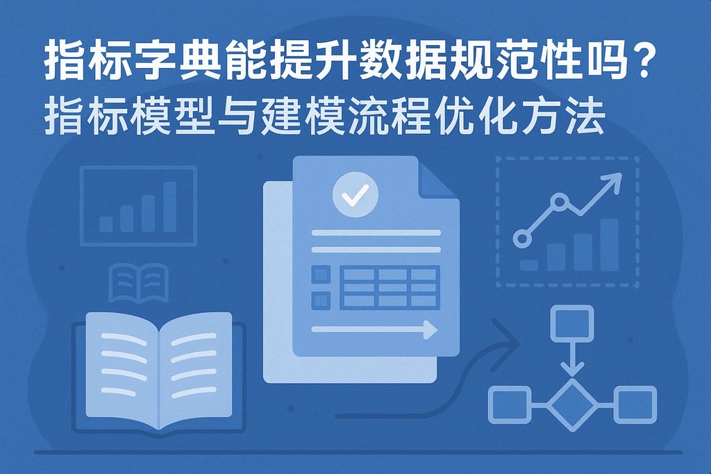 指标字典能提升数据规范性吗？指标模型与建模流程优化方法