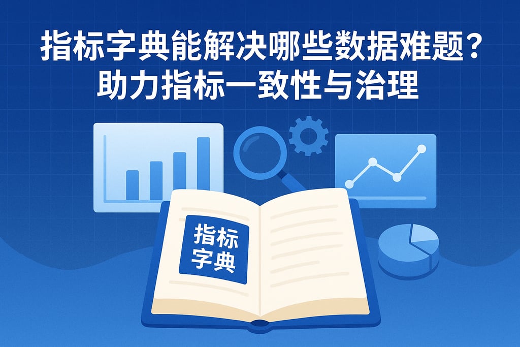 指标字典能解决哪些数据难题？助力指标一致性与治理