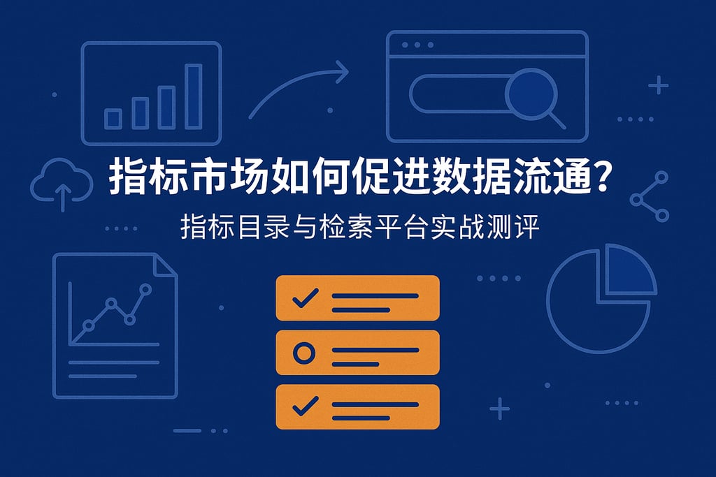 指标市场如何促进数据流通？指标目录与检索平台实战测评