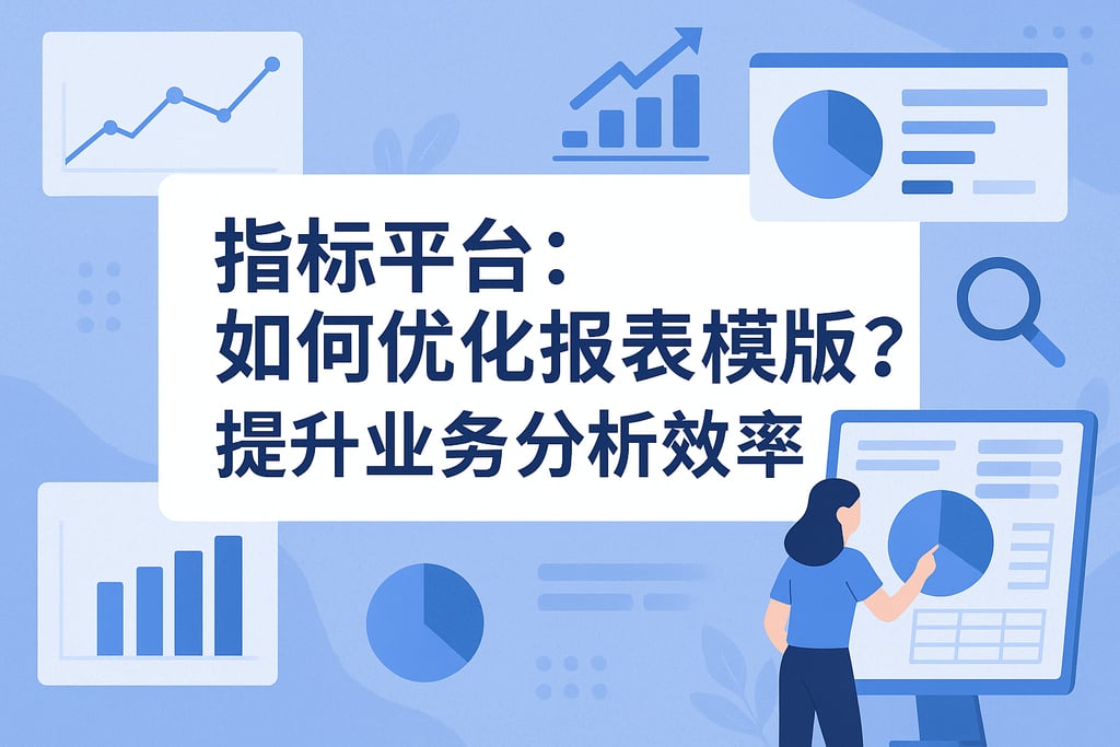 指标平台如何优化报表模板？提升业务分析效率