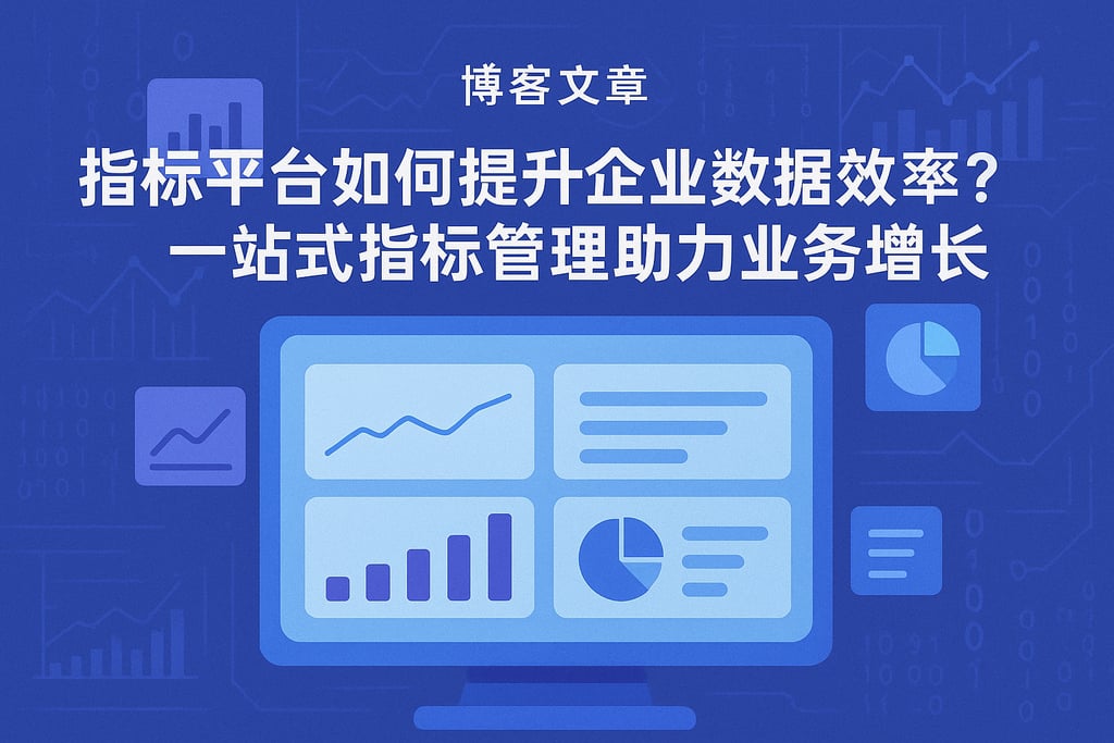 指标平台如何提升企业数据效率？一站式指标管理助力业务增长