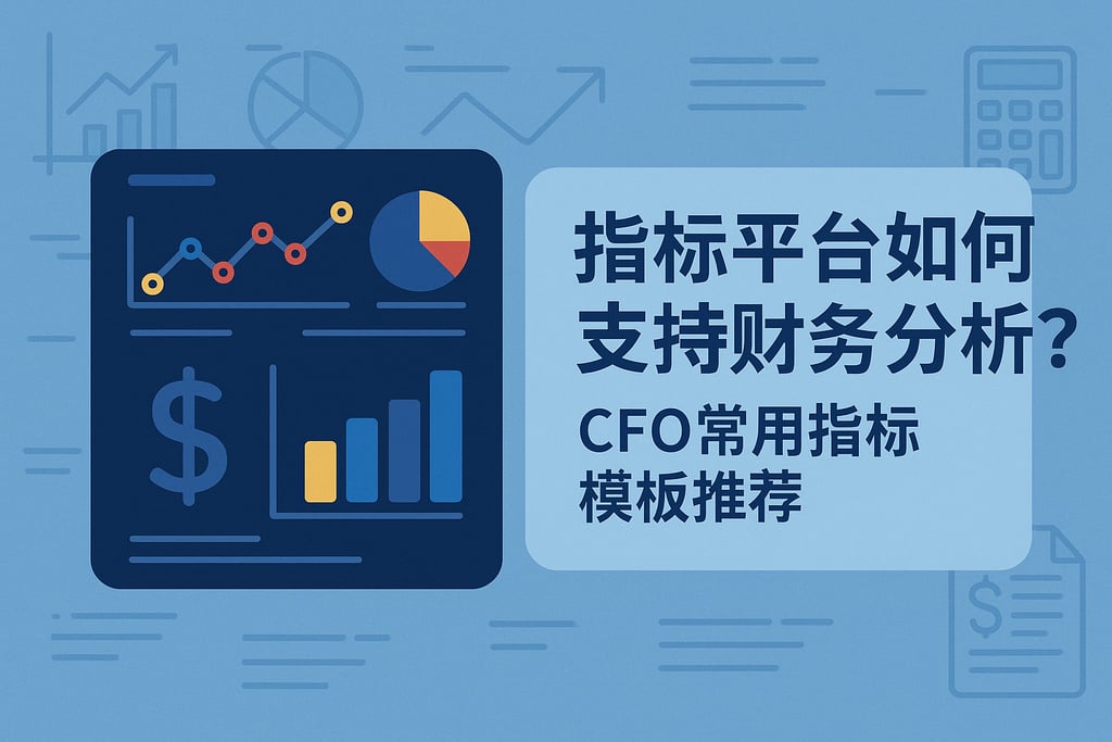 指标平台如何支持财务分析？CFO常用指标模板推荐