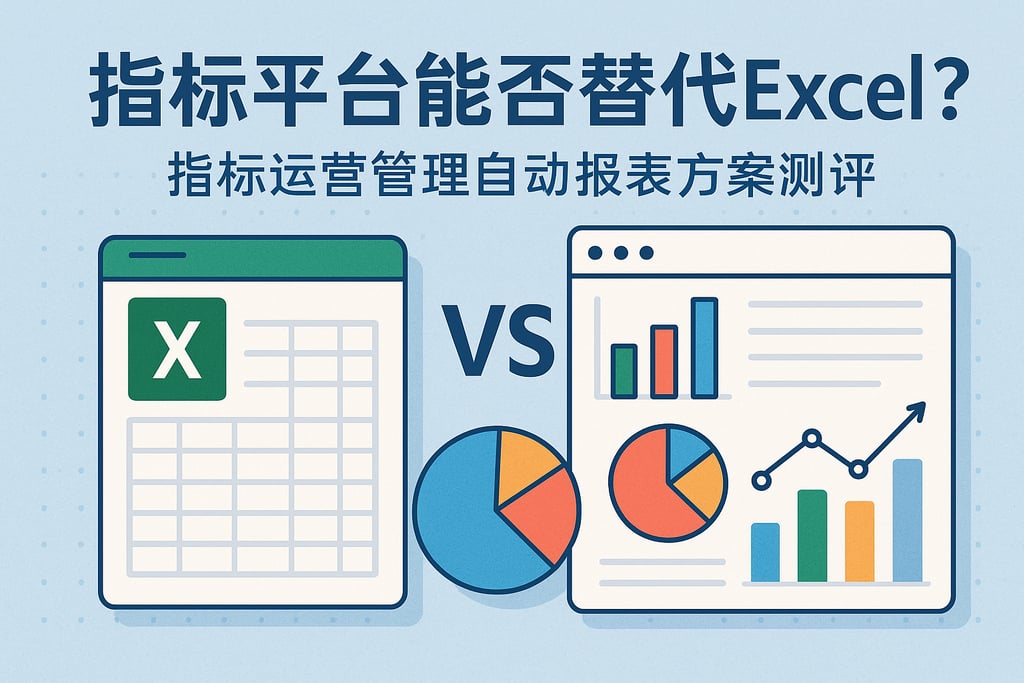 指标平台能否替代Excel？指标运营管理自动报表方案测评