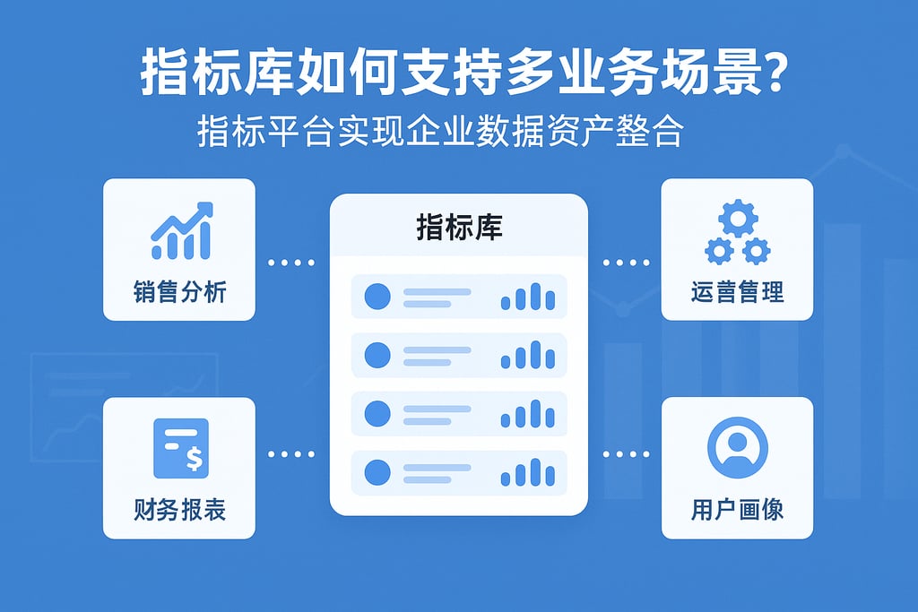 指标库如何支持多业务场景？指标平台实现企业数据资产整合