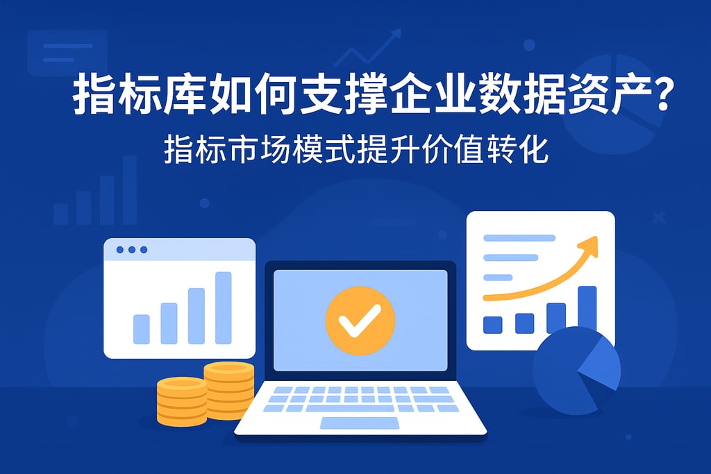 指标库如何支撑企业数据资产？指标市场模式提升价值转化