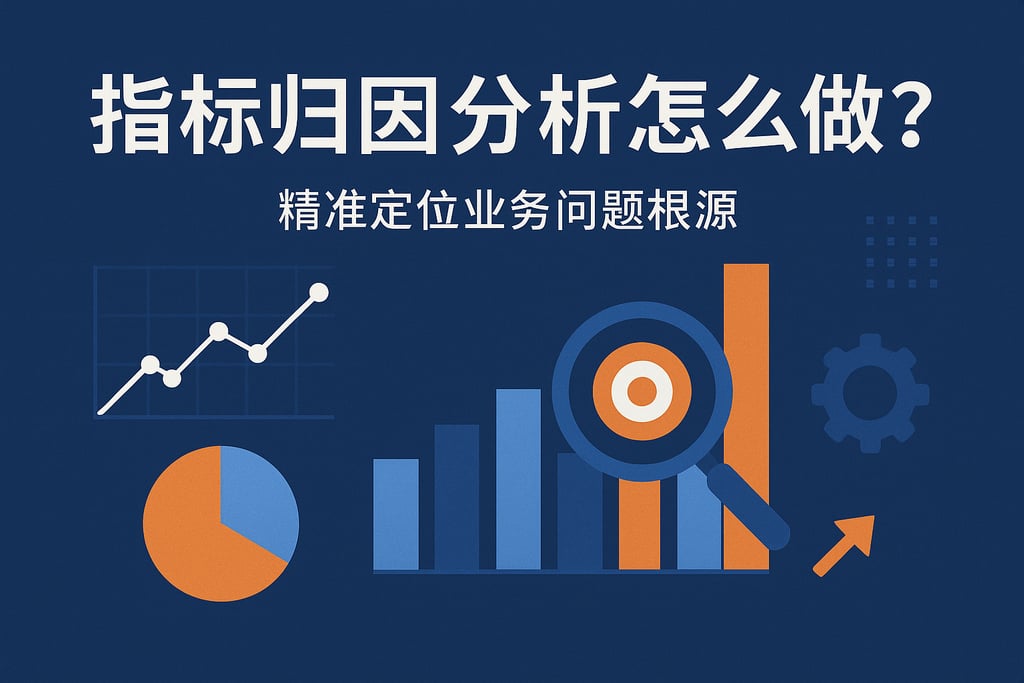 指标归因分析怎么做？精准定位业务问题根源