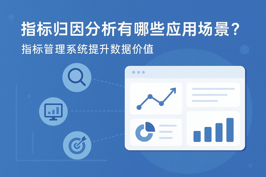 指标归因分析有哪些应用场景？指标管理系统提升数据价值