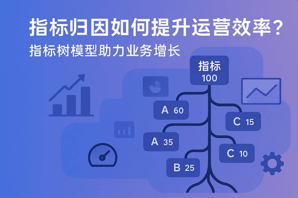 指标归因如何提升运营效率？指标树模型助力业务增长