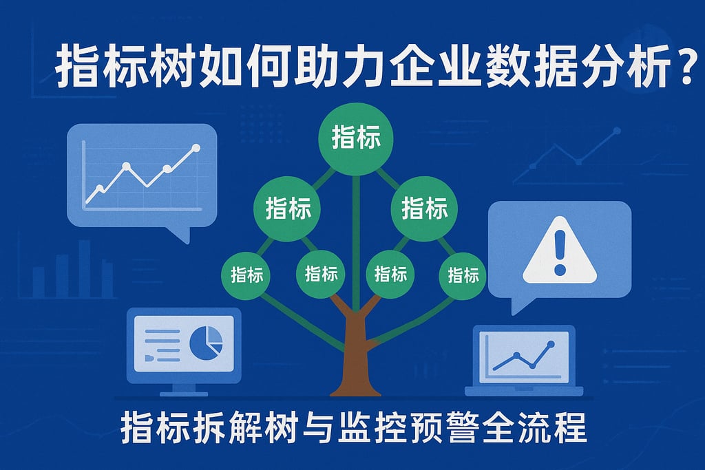 指标树如何助力企业数据分析？指标拆解树与监控预警全流程