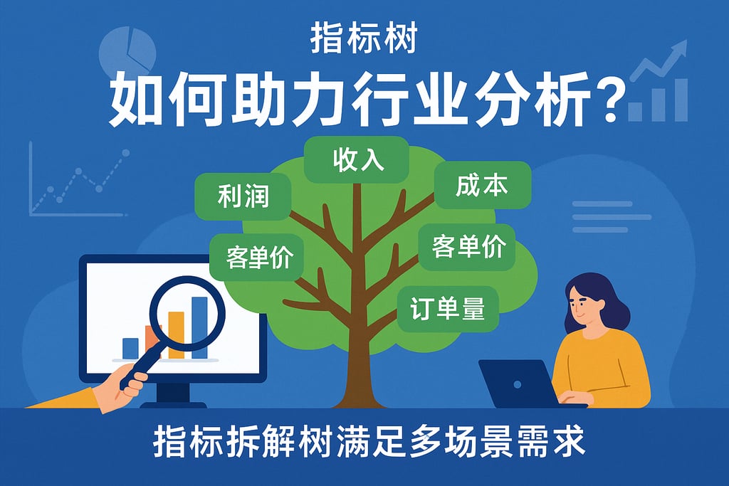 指标树如何助力行业分析？指标拆解树满足多场景需求