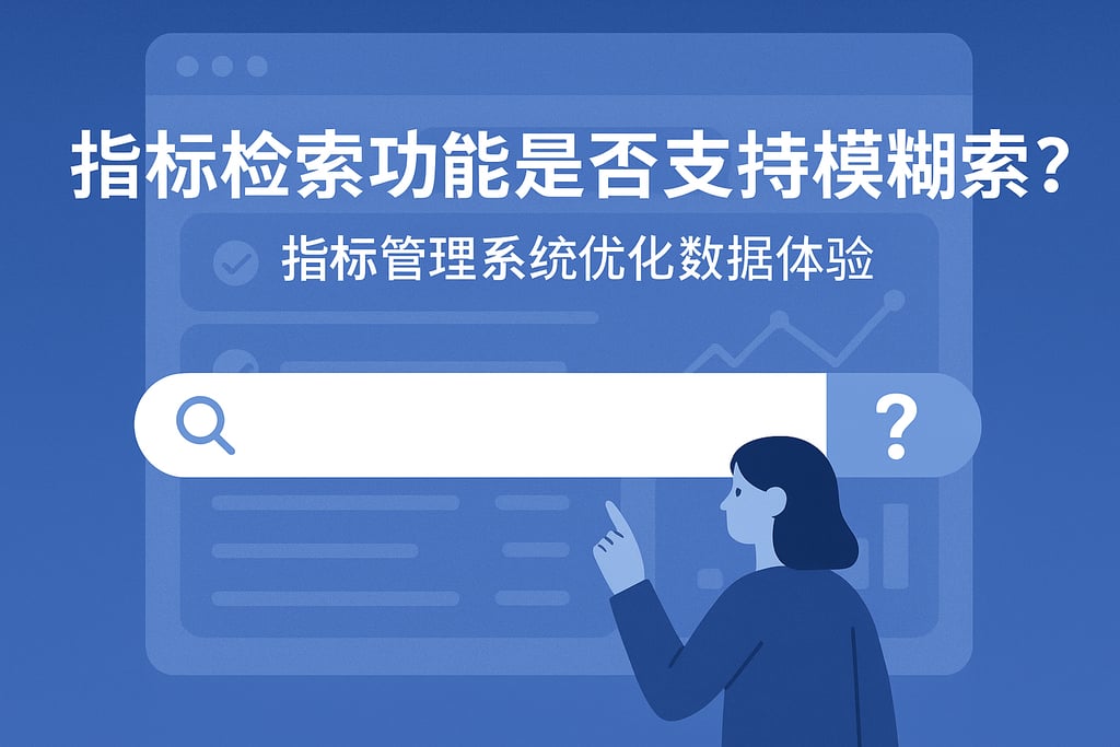 指标检索功能是否支持模糊搜索？指标管理系统优化数据体验