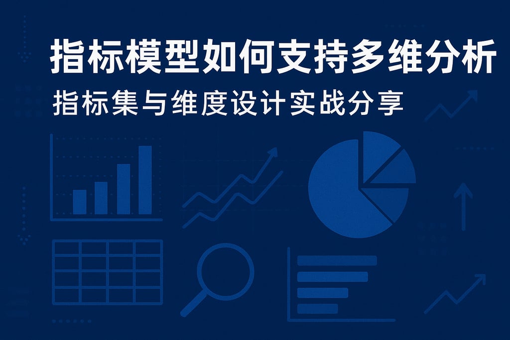 指标模型如何支持多维分析？指标集与维度设计实战分享