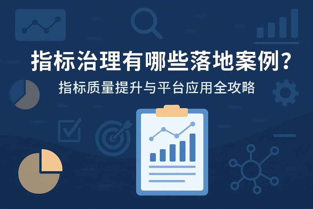 指标治理有哪些落地案例？指标质量提升与平台应用全攻略