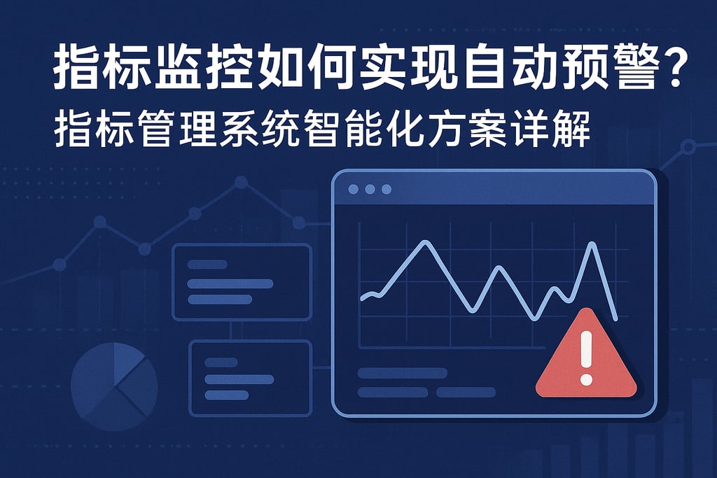指标监控如何实现自动预警？指标管理系统智能化方案详解