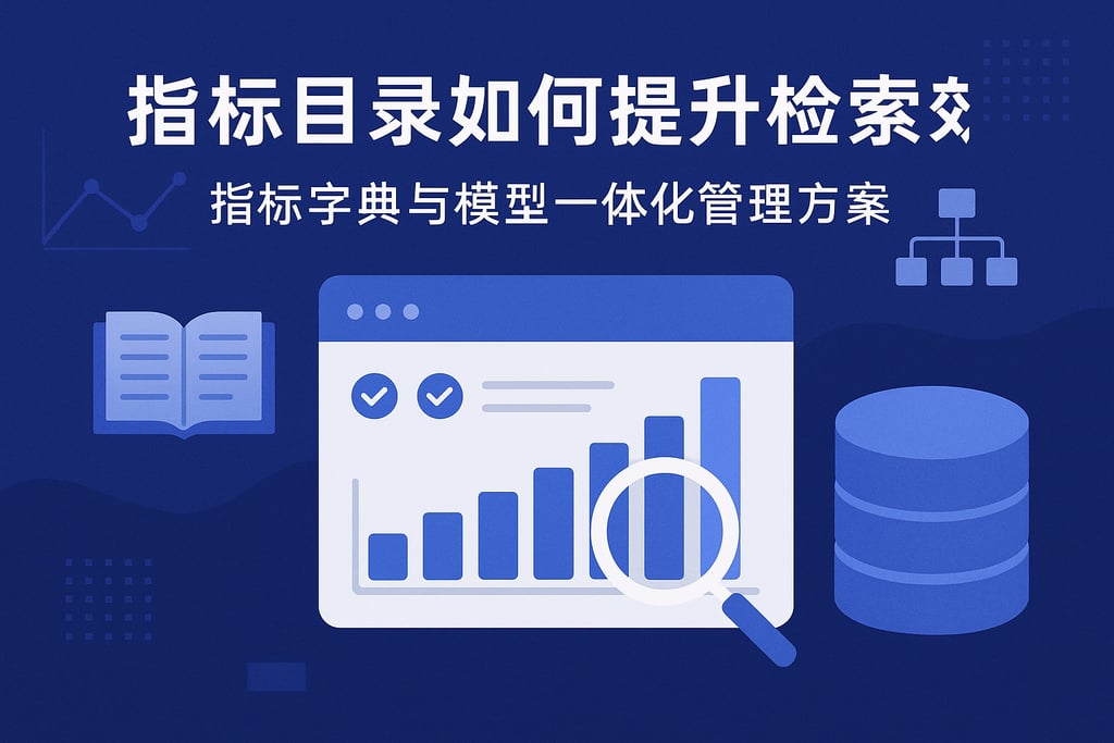 指标目录如何提升检索效率？指标字典与模型一体化管理方案