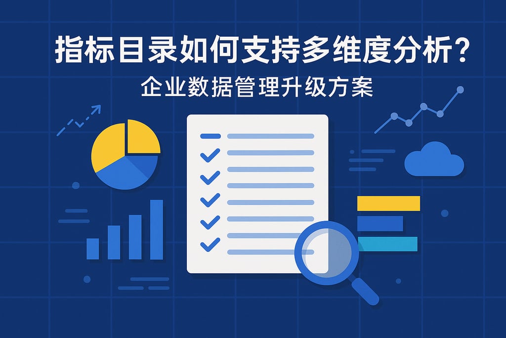 指标目录如何支持多维度分析？企业数据管理升级方案