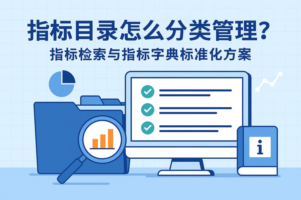 指标目录怎么分类管理？指标检索与指标字典标准化方案