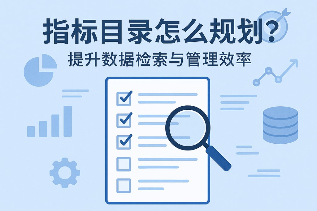 指标目录怎么规划？提升数据检索与管理效率