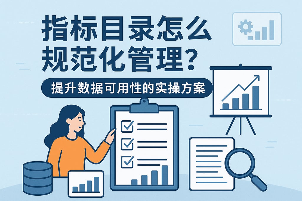 指标目录怎么规范化管理？提升数据可用性的实操方案