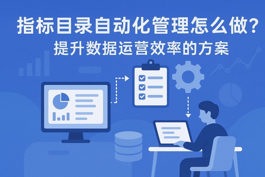 指标目录自动化管理怎么做？提升数据运营效率的方案