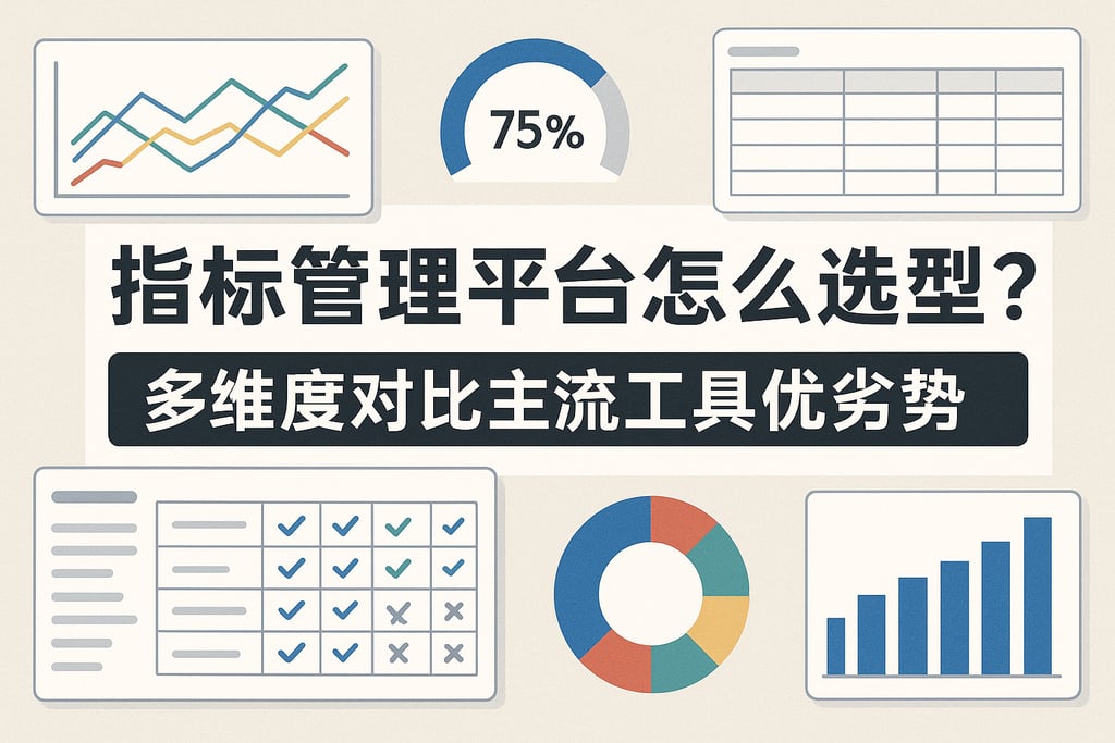 指标管理平台怎么选型？多维度对比主流工具优劣势