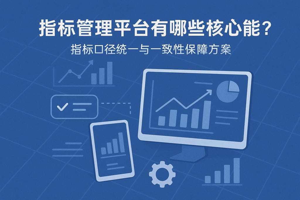 指标管理平台有哪些核心功能？指标口径统一与一致性保障方案
