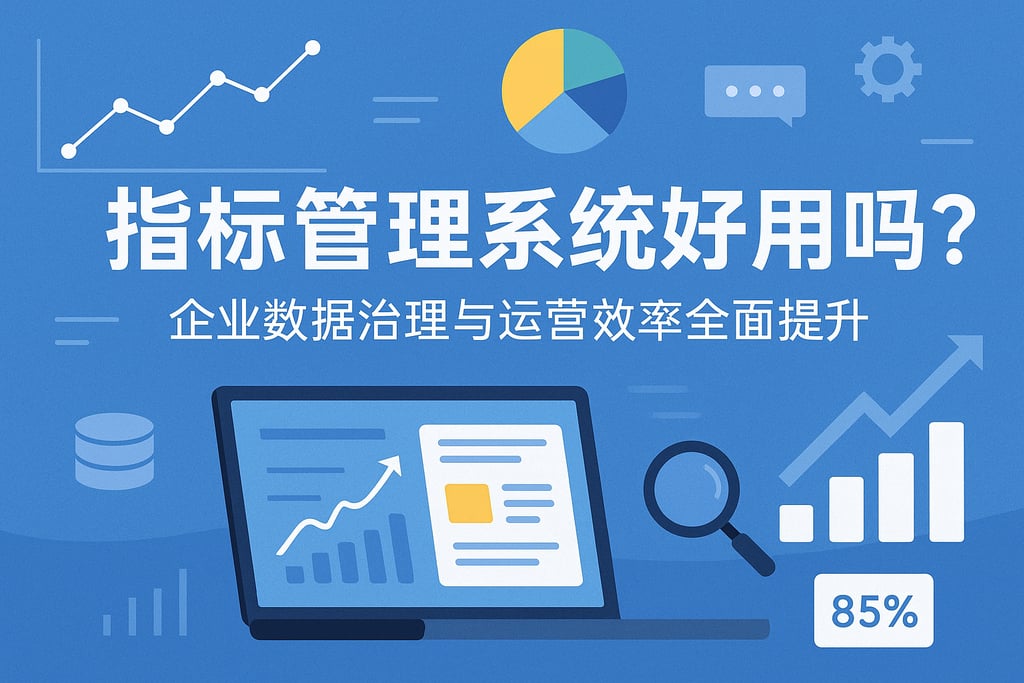 指标管理系统好用吗？企业数据治理与运营效率全面提升