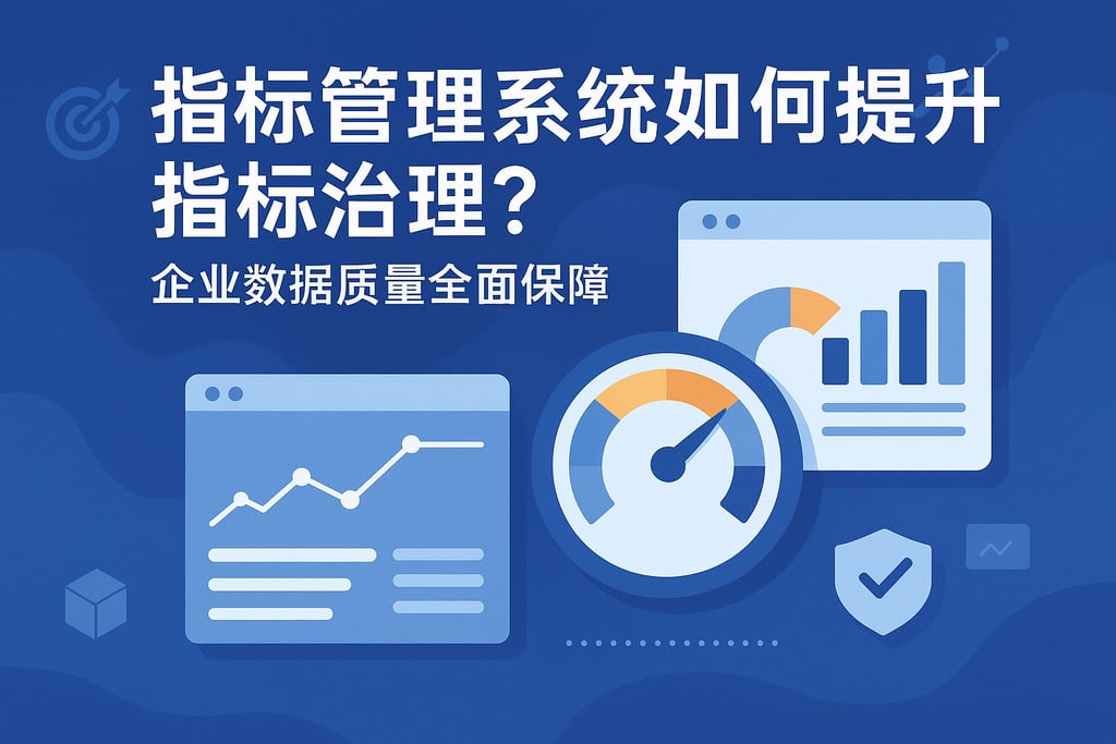 指标管理系统如何提升指标治理？企业数据质量全面保障