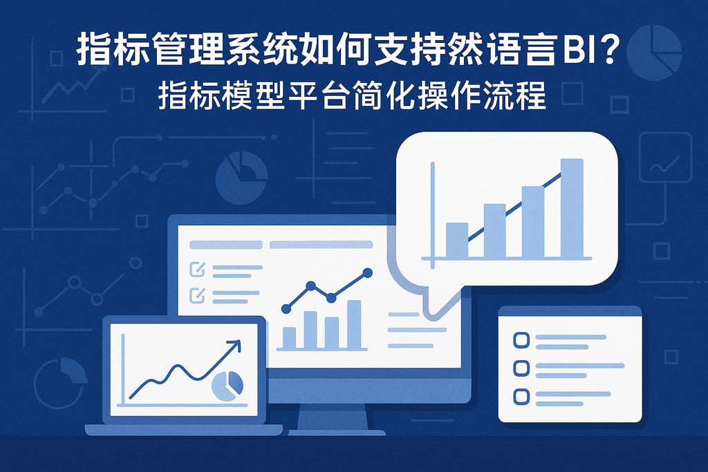指标管理系统如何支持自然语言BI？指标模型平台简化操作流程