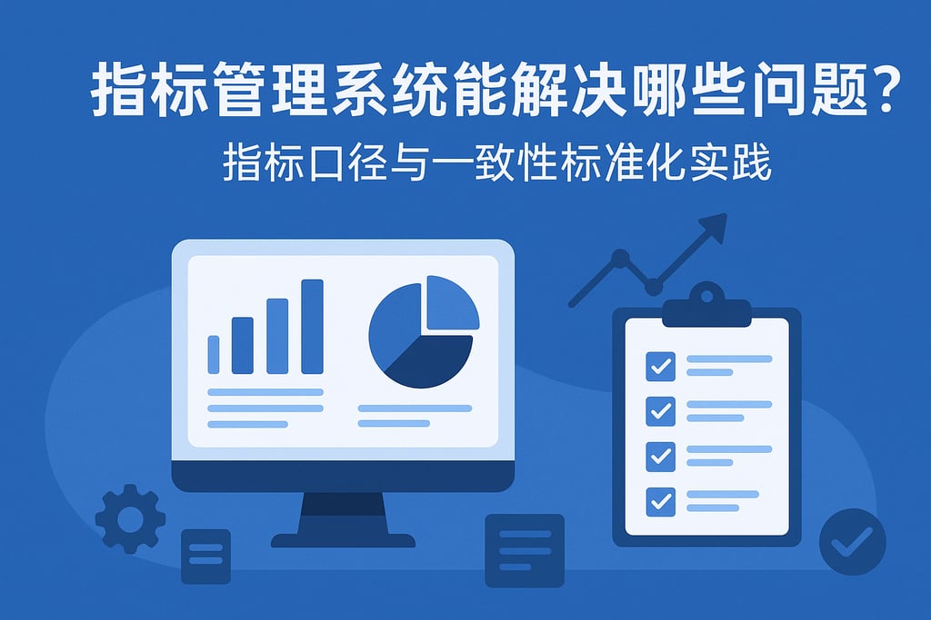 指标管理系统能解决哪些问题？指标口径与一致性标准化实践