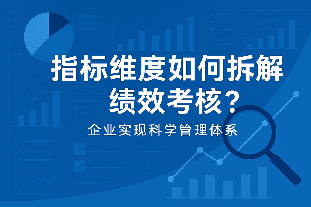 指标维度如何拆解绩效考核？企业实现科学管理体系