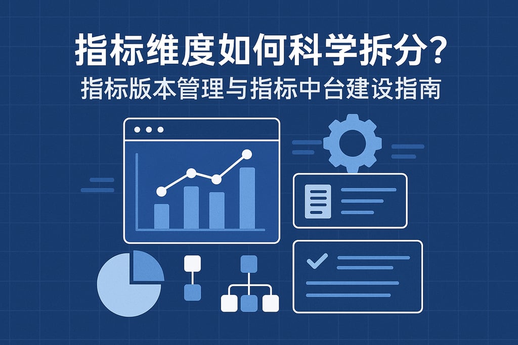 指标维度如何科学拆分？指标版本管理与指标中台建设指南