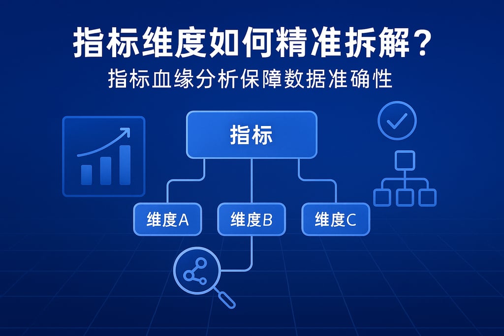 指标维度如何精准拆解？指标血缘分析保障数据准确性