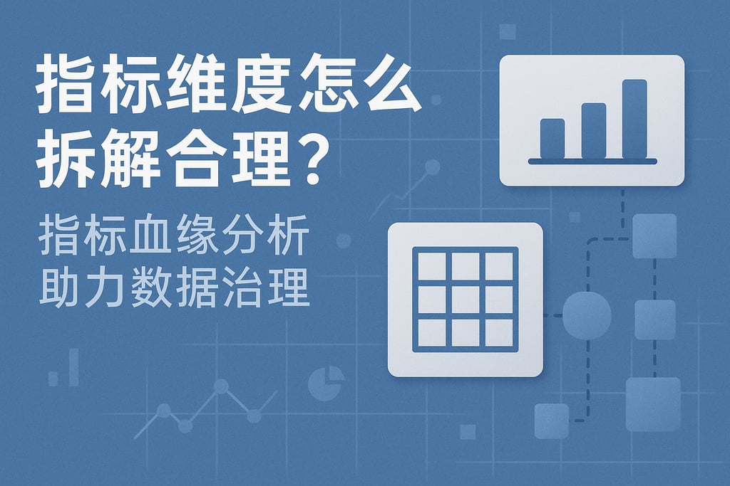 指标维度怎么拆解合理？指标血缘分析助力数据治理