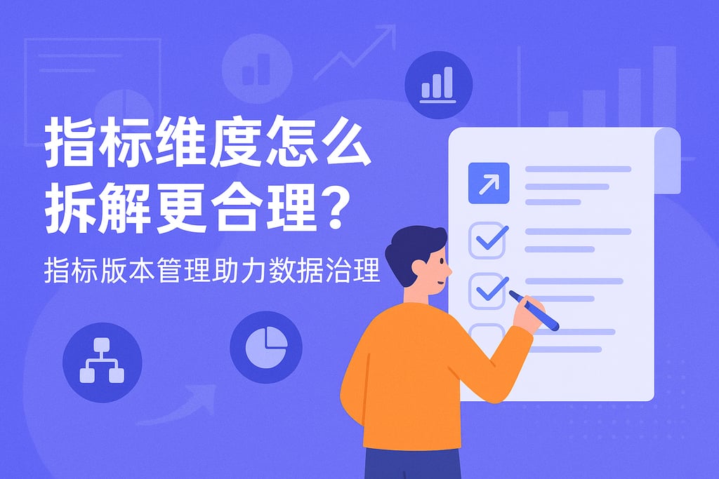 指标维度怎么拆解更合理？指标版本管理助力数据治理