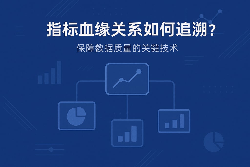 指标血缘关系如何追溯？保障数据质量的关键技术