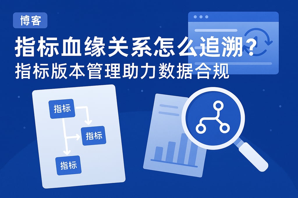 指标血缘关系怎么追溯？指标版本管理助力数据合规