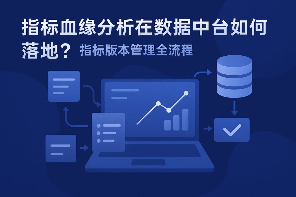 指标血缘分析在数据中台如何落地？指标版本管理全流程