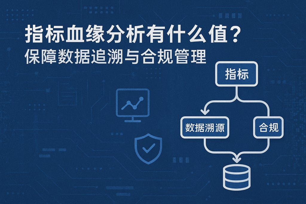 指标血缘分析有什么价值？保障数据追溯与合规管理