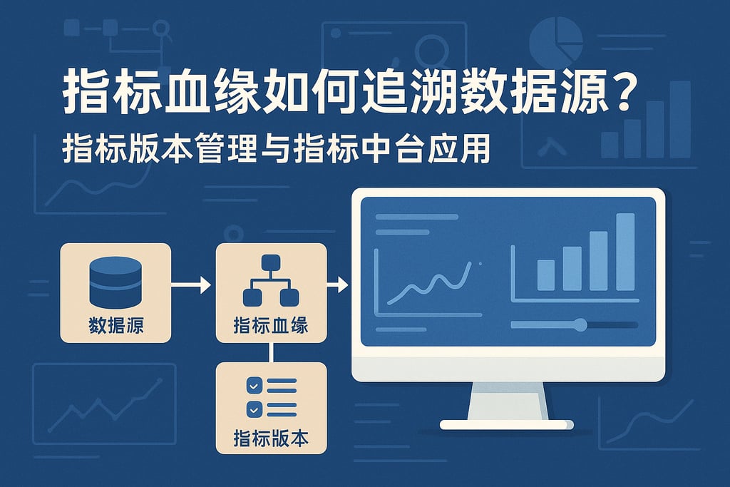 指标血缘如何追溯数据源？指标版本管理与指标中台应用