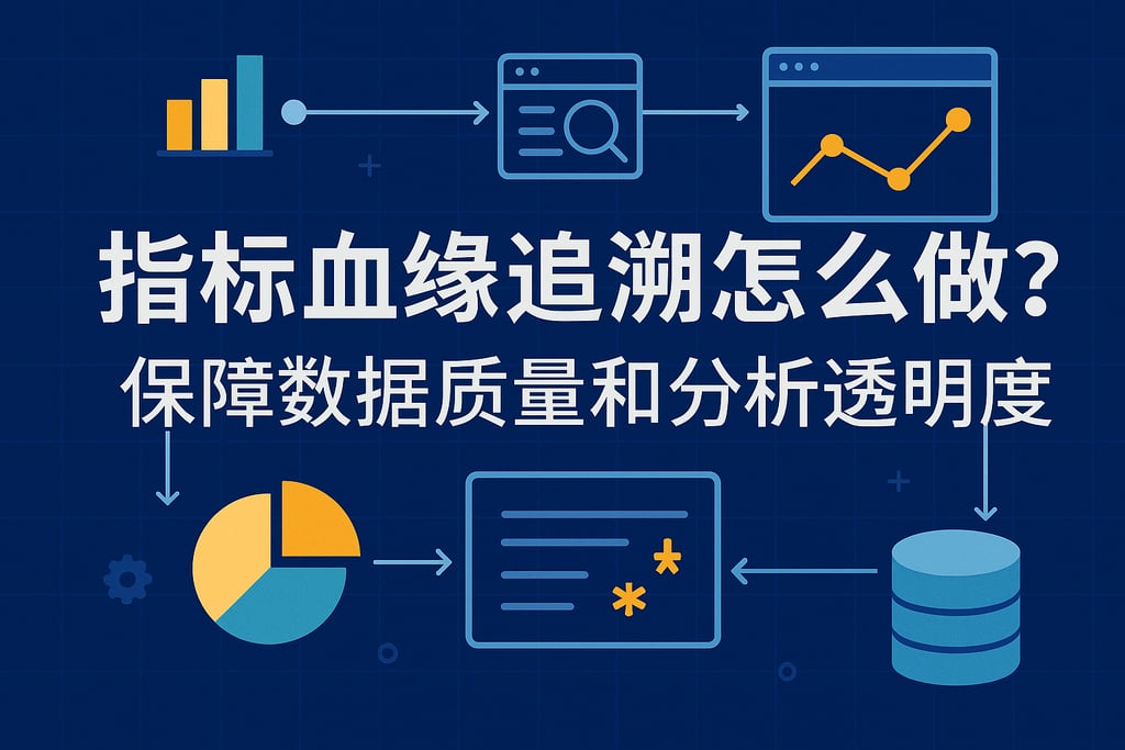 指标血缘追溯怎么做？保障数据质量和分析透明度