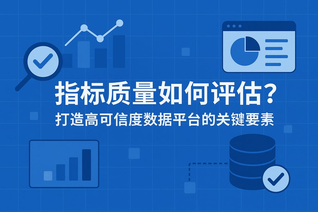 指标质量如何评估？打造高可信度数据平台的关键要素