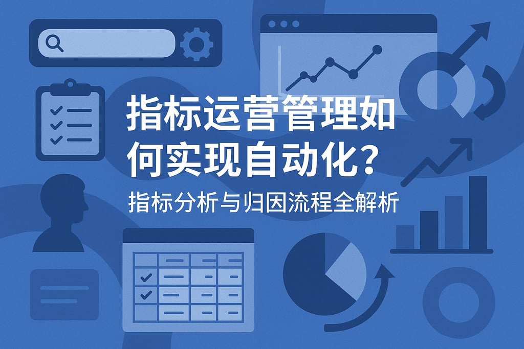 指标运营管理如何实现自动化？指标分析与归因流程全解析