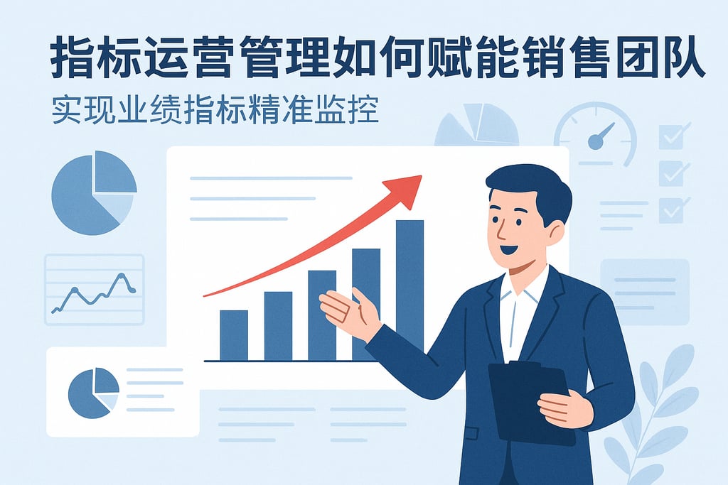 指标运营管理如何赋能销售团队？实现业绩指标精准监控
